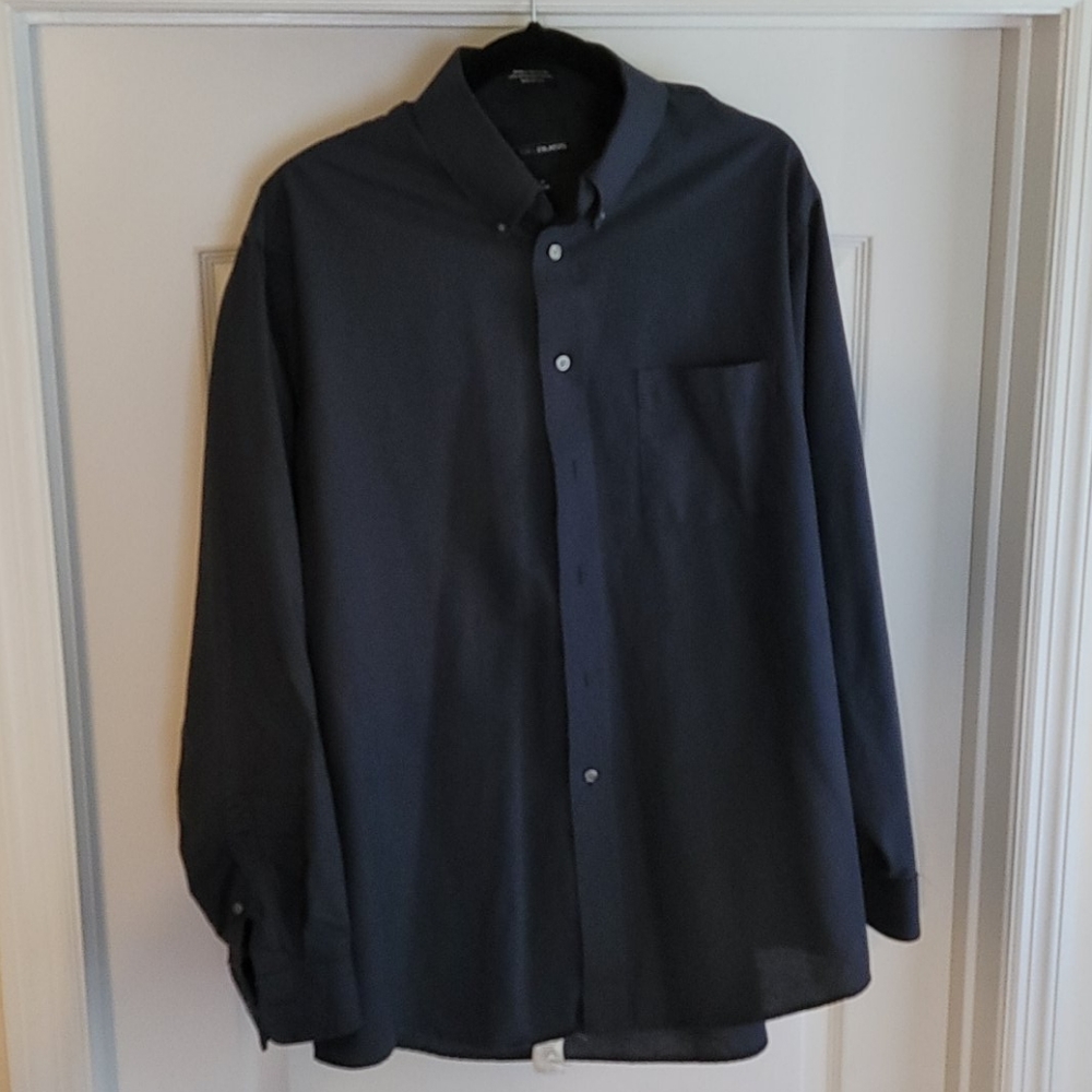 Bill Blass black long sleeve dress shirt